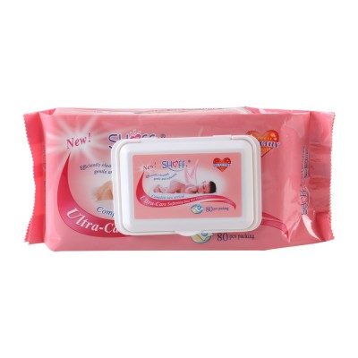 SHOFF 80pc Non-woven Material baby wrt wipes free sample baby products toallitas para bebes.