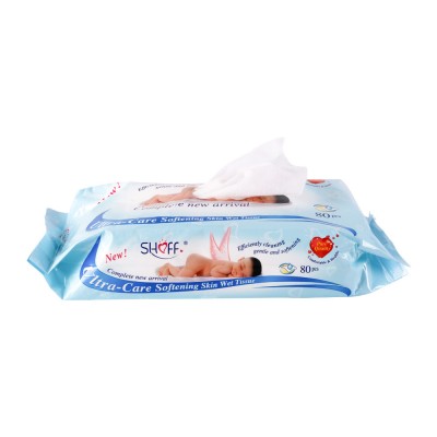 wholesale OEM service 50/80 Pcs skin cleaning Antibacterial Bamboo Soft Baby Wipes Wet Tissue