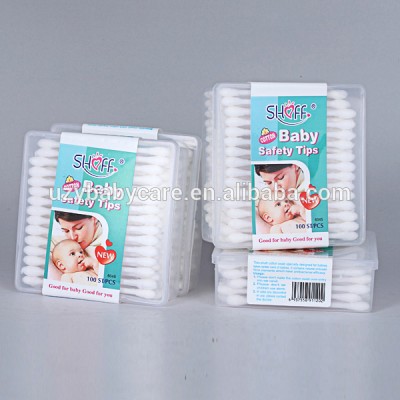 in cotton buds in various presentation wooden cotton buds